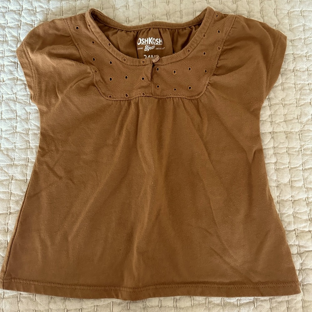 OshKosh B’Gosh short sleeve shirt. 24 months.